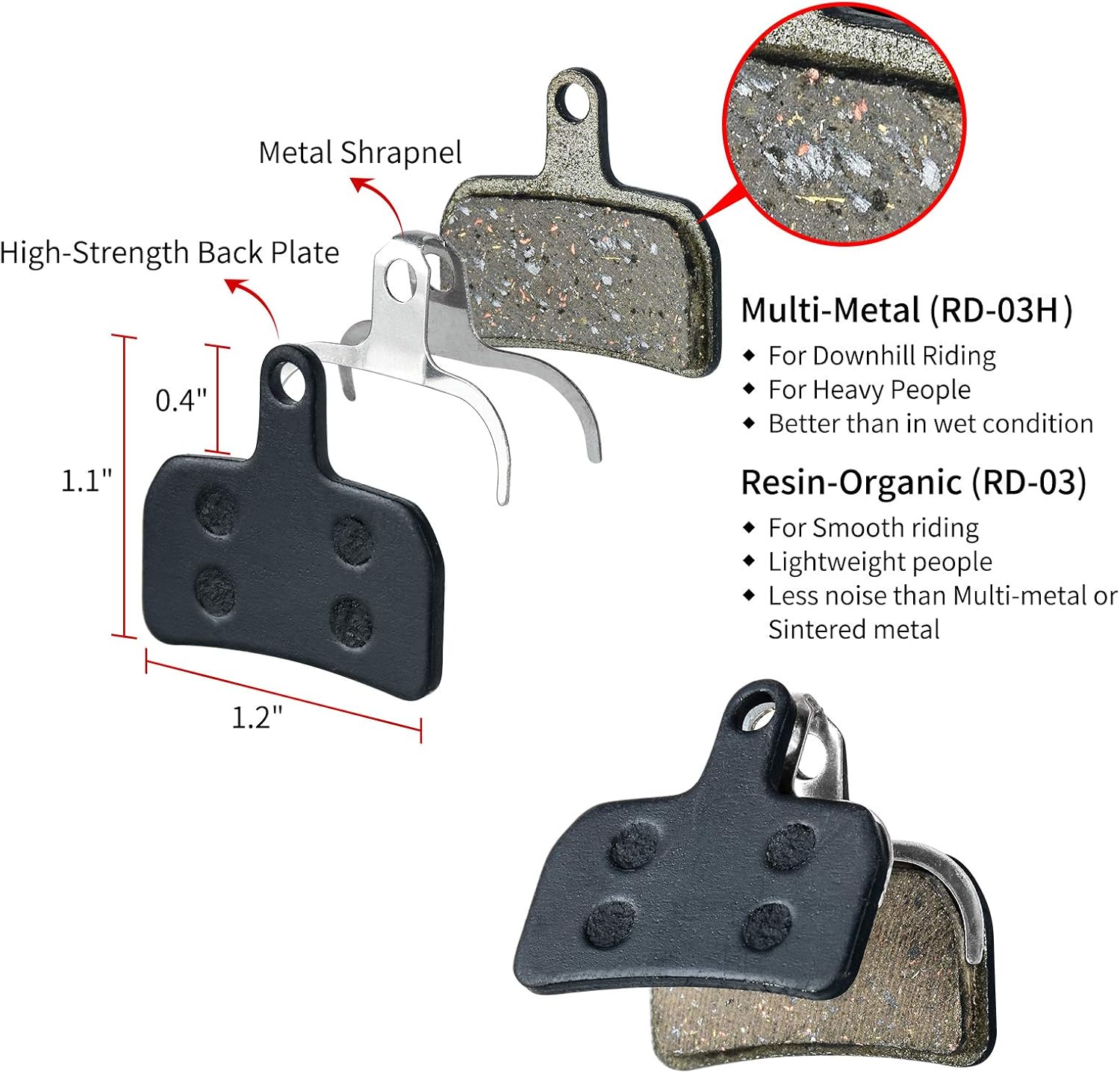Disc Bicycle Disc Brake Pads(RD-03)