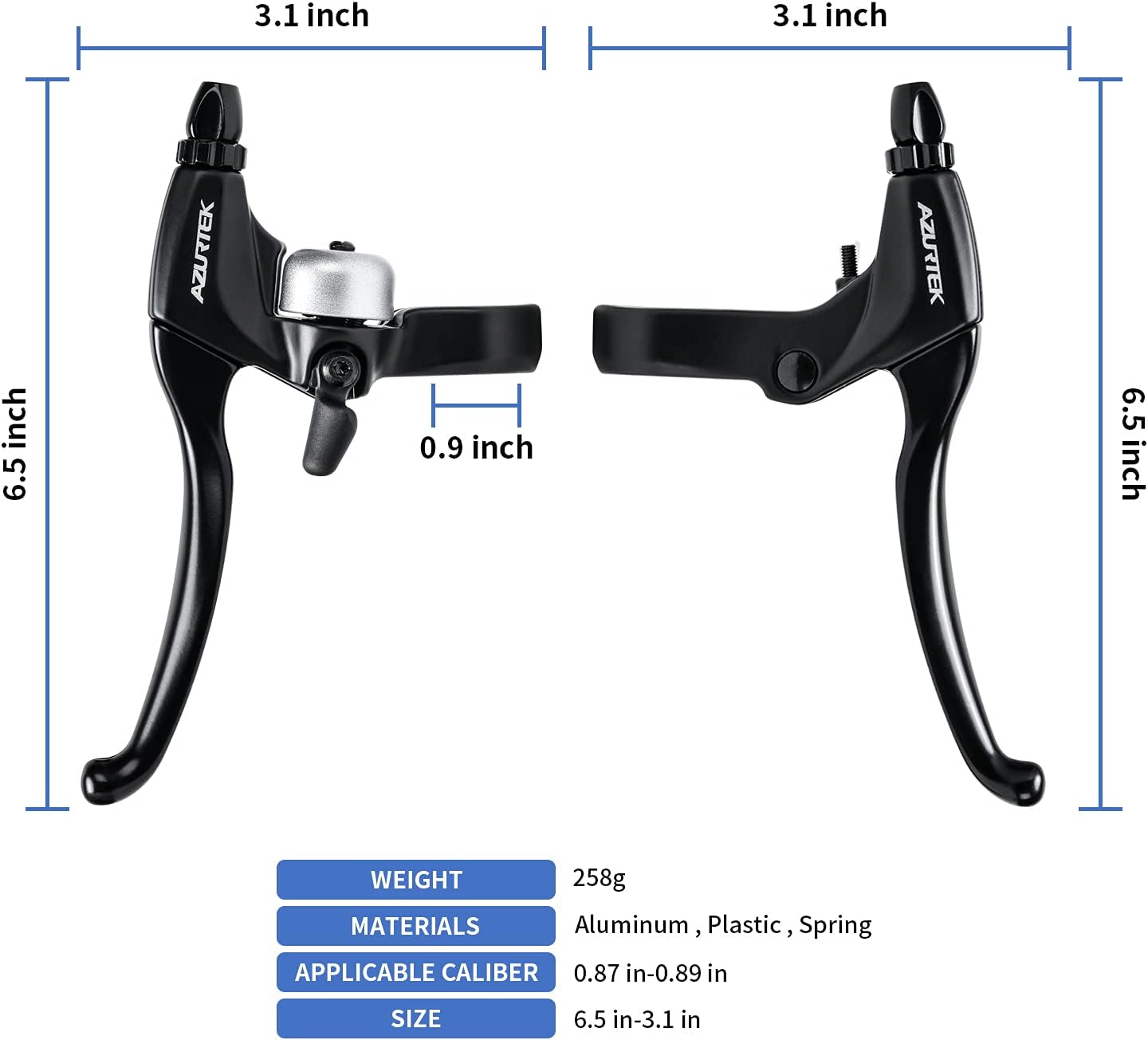 Brake Lever with Bell and Brake Cable(RV-01L-B)