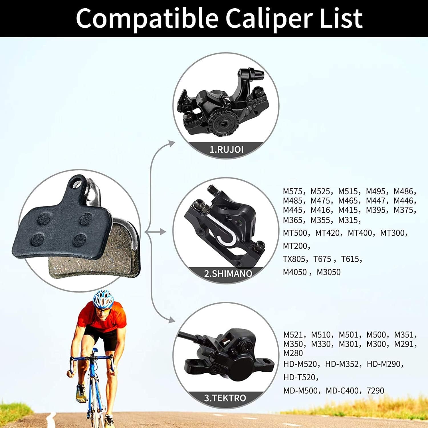 Mechanical  Aluminum Front and Rear Caliper (RD01B-CAL)