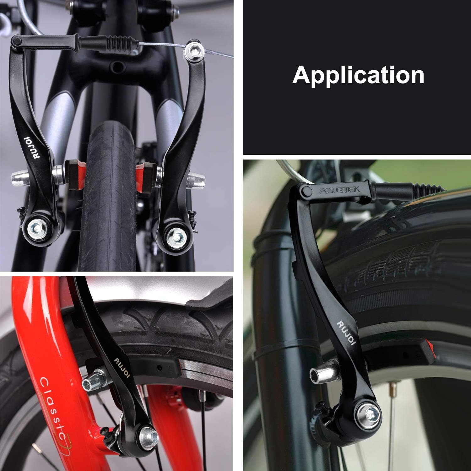 72mm Bike Brake Pads Set,V Brake Shoes