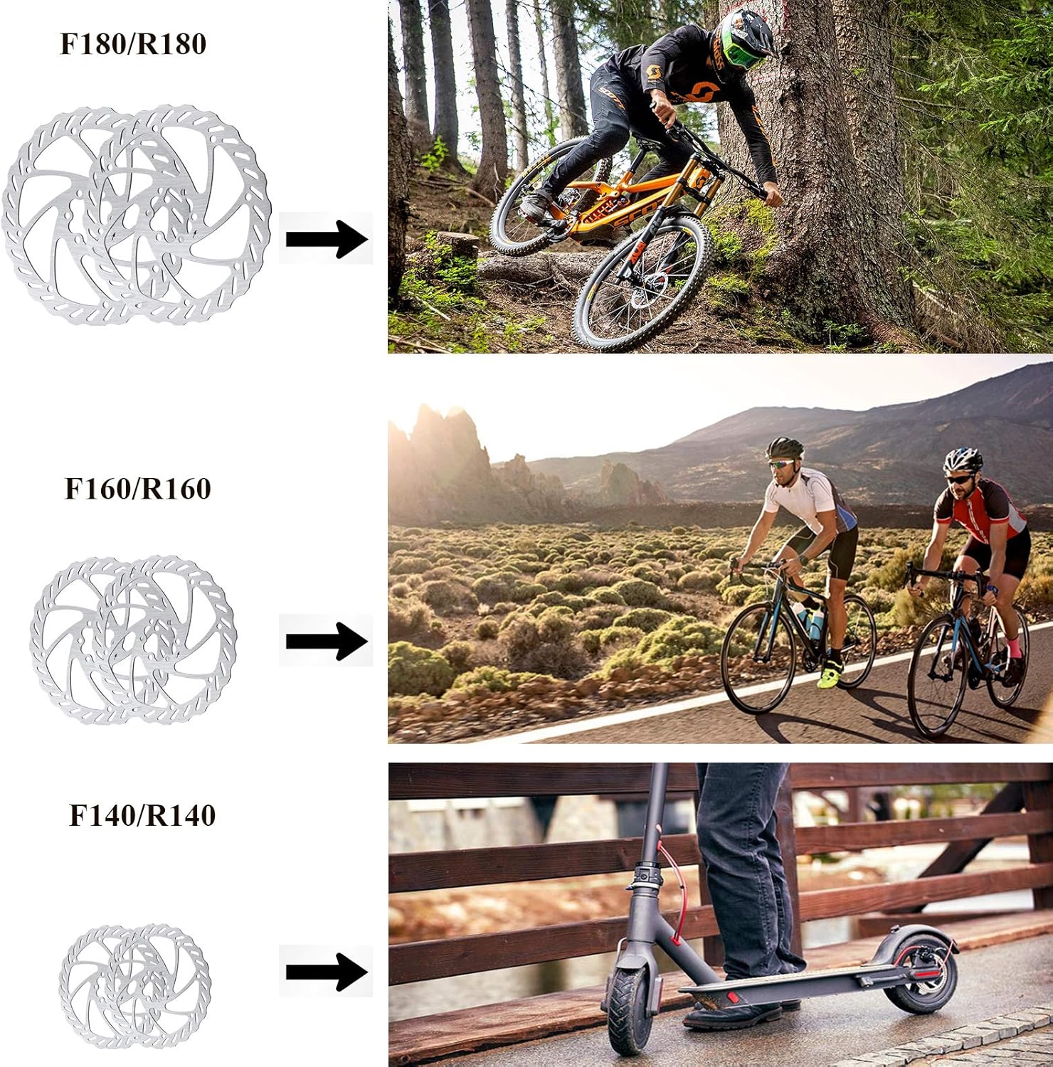 Bike Disc Brake Kit with Caliper and Rotor